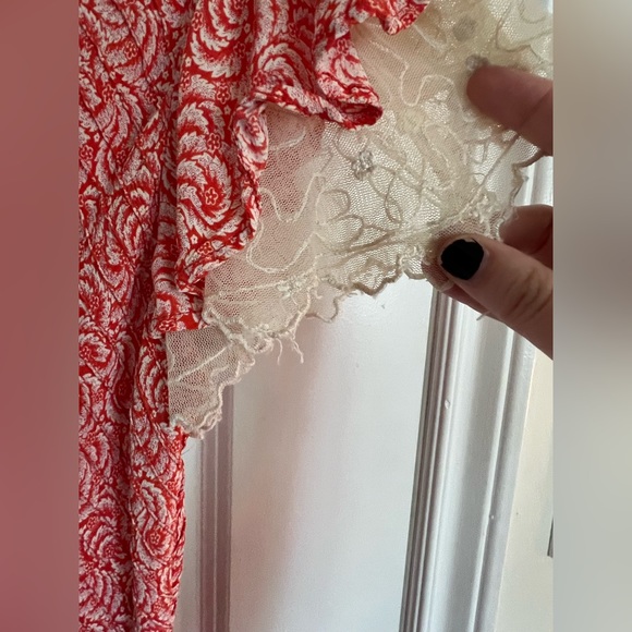 Vintage April Cornell Dress with Lace Sleeve - Picture 5 of 6